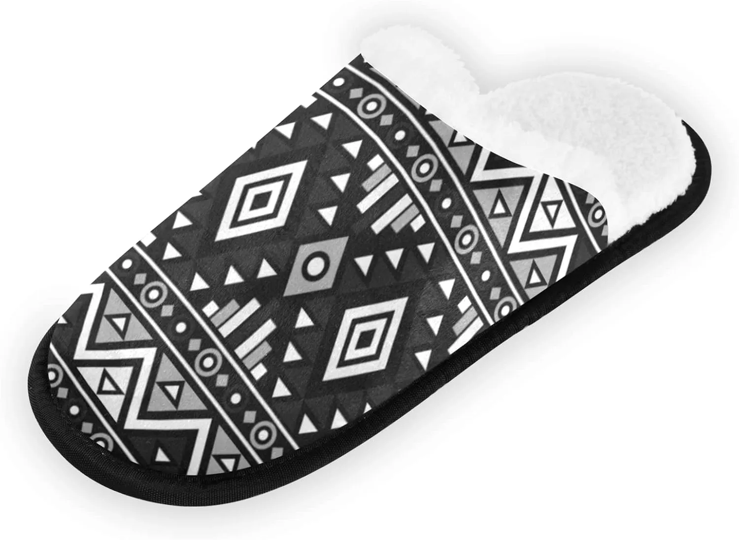 Oyihfvs Unisex Slippers Fuzzy Feet Plush Cotton Slippers Anti-Slip Warm House Shoes M/L