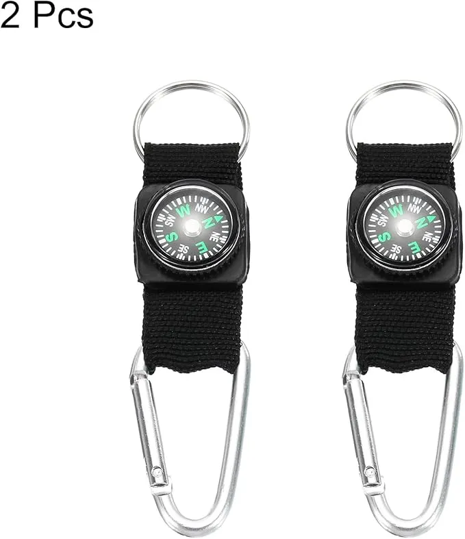 PATIKIL Compass Keychain Belt Clip, Party Favors for Camping Outdoors