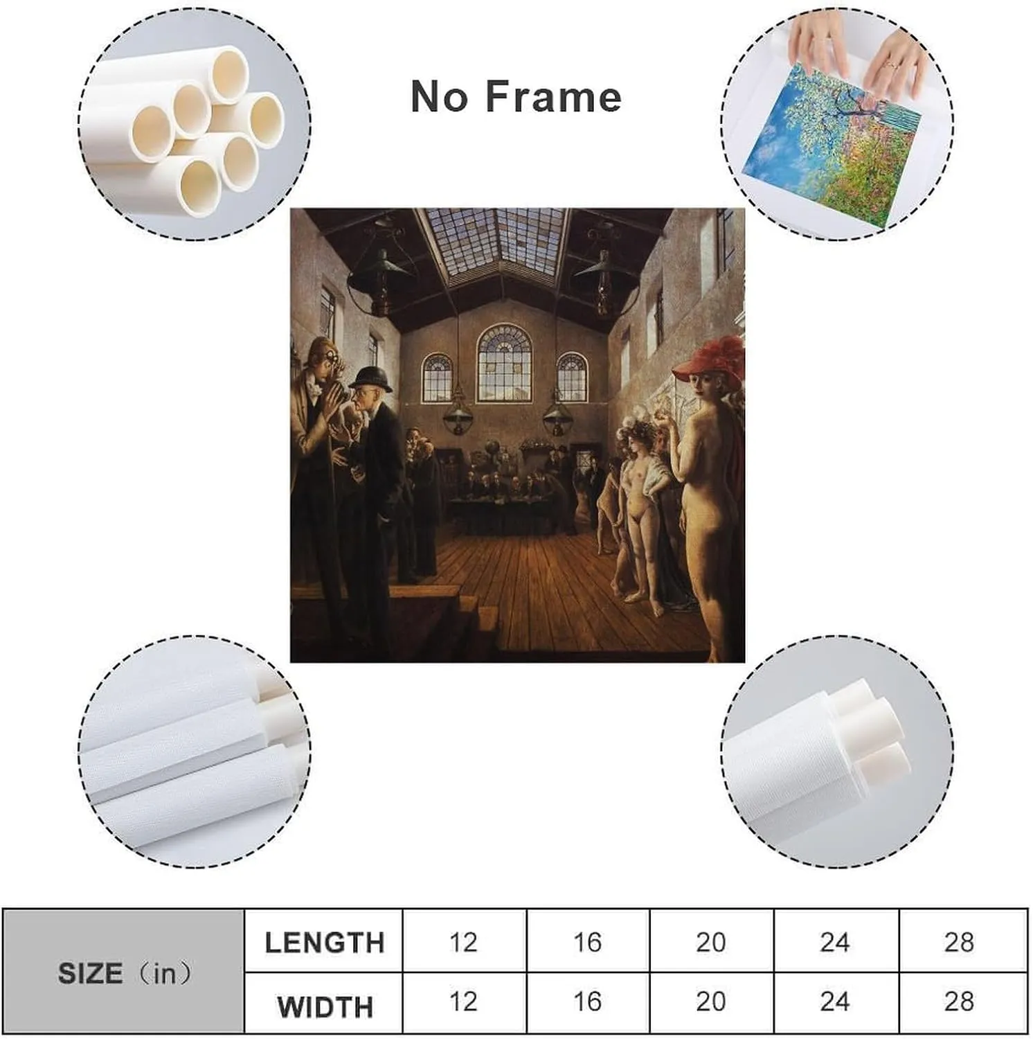 Paul Delvaux Posters Print The Congress Canvas Art Poster And Wall Art Picture Print Modern Family Bedroom Decor Posters 12x12inch(30x30cm)
