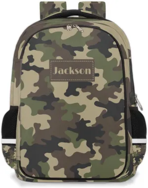 Personalized Kids Backpack Custom Backpack Schoolbag Children Bookbag for Boys & Girls Camouflage