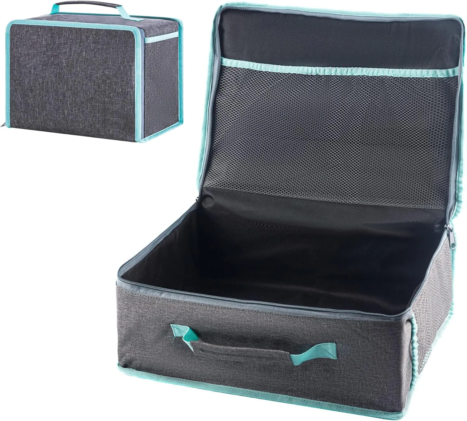 Photo Storage Box Protective Bag For Storing 18 pcs 5x7inch Photo cases，Photo Keeper For Home office organization