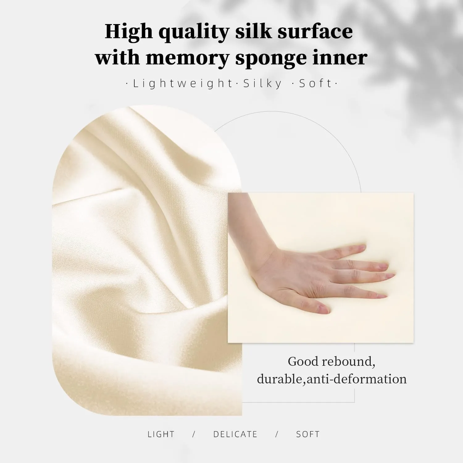 Pillow Inserts for Evelyne GM, Bag Pillow Compatible with Hermes Evelyne 33, Soft Memory Foam Pillow without Overfull (Craie, EvelyneGM)