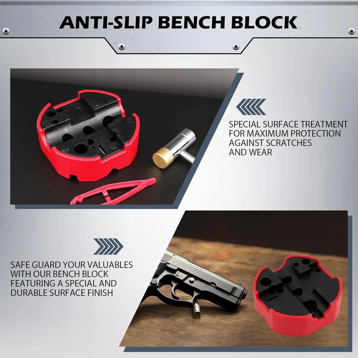 Pin Punch Hammer Set: 25-Piece Punch Set and Hammer with Bench Block, Steel Roll Pin Punch Set, Pin Punches with Replaceable Face Hammer, Mechanical Repair Tool for Maintenance