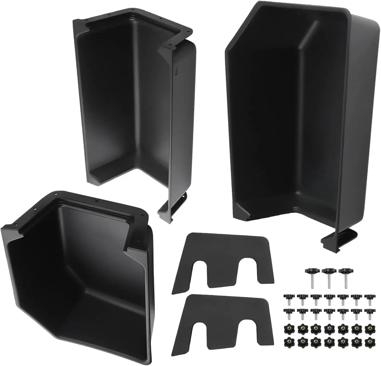 Plastic Rear Under Seat Storage Cargo Box Fit For FD F150 SuperCrew Cab Crew Cab