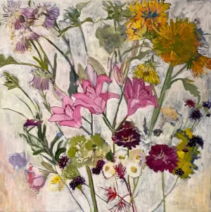 Plethora C-LB339 Acrylic Painting by Lila Bacon 07-2020 30x30