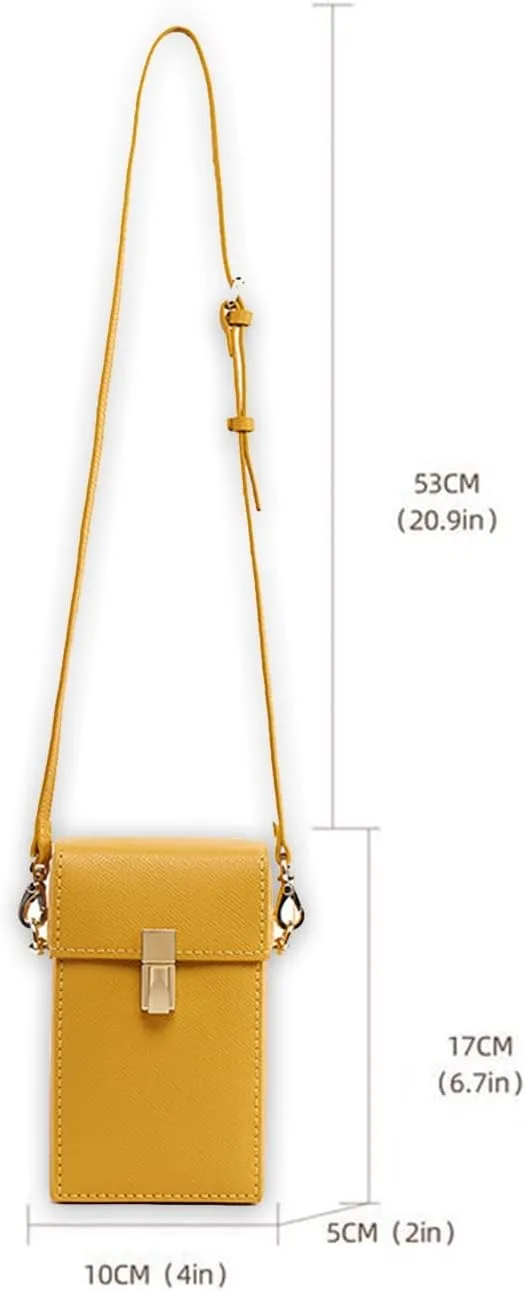 POPSEWING Leather Phone Bag DIY Kit, Small Crossbody Cell Phone Purse for Women, Cellphone Wallet Bag with Sewing Kit for Girlfriend Personalized Gift