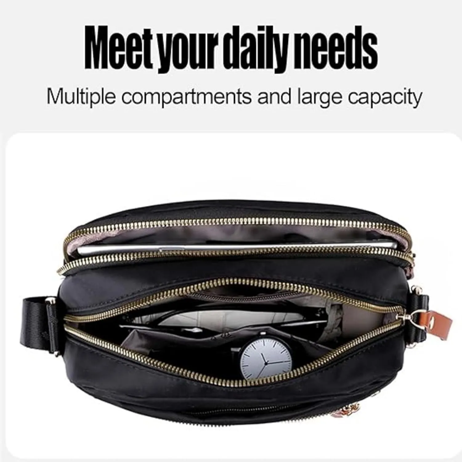 Popularate Nylon Crossbody Bag, Women's Nylon Crossbody Bag Popularate, Waterproof Bags