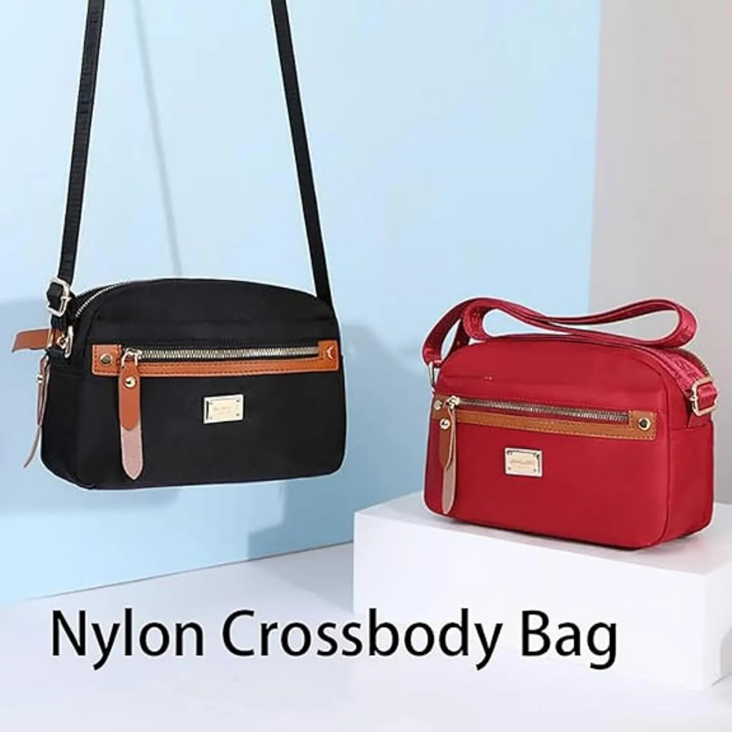 Popularate Nylon Crossbody Bag, Women's Nylon Crossbody Bag Popularate, Waterproof Bags