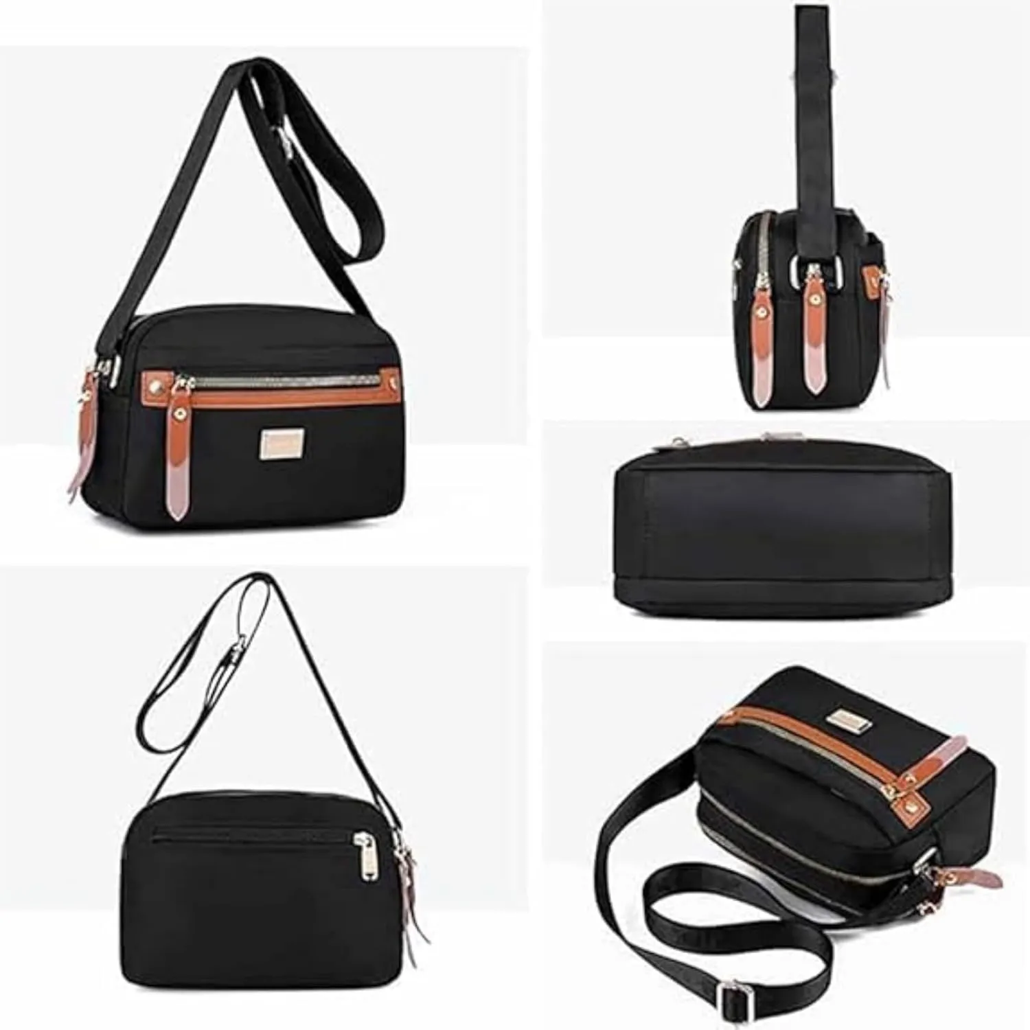 Popularate Nylon Crossbody Bag, Women's Nylon Crossbody Bag Popularate, Waterproof Bags
