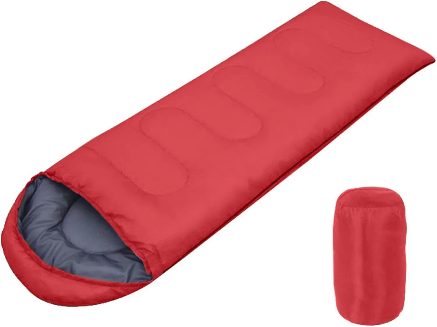 Portable Envelope Sleeping Bag, 4 Season Lightweight Warm and Washable Comforter for Adults Women Hiking Camping