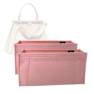 Premium Bag Organizer for Fendi Peekaboo ISEEU Medium Insert [Set of 2] (Handmade/20 Color Options) [Purse Organiser, Liner, Insert, Shaper]