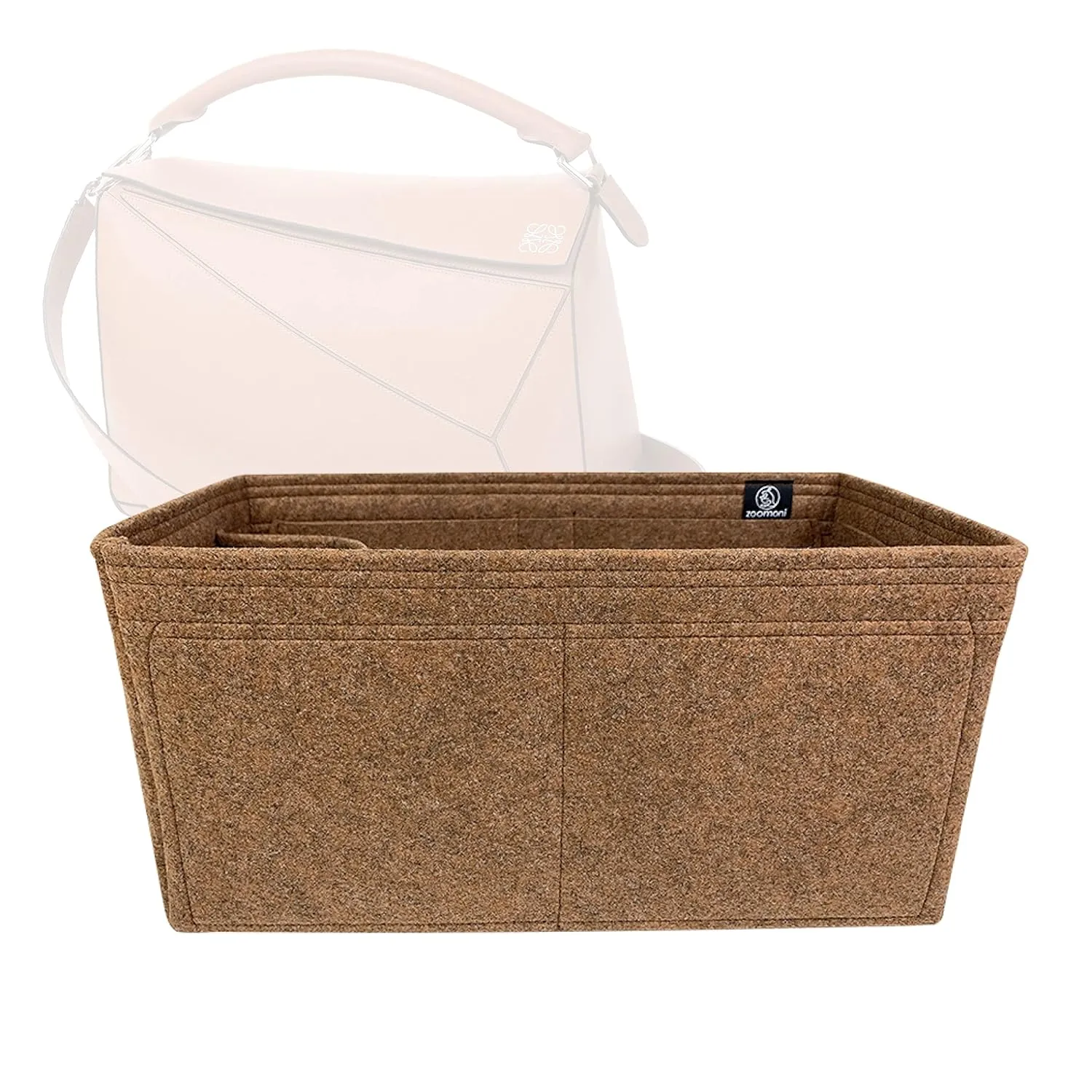 Premium Bag Organizer for Loewe Puzzle Large (Handmade/20 Color Options) [Purse Organiser, Liner, Insert, Shaper]