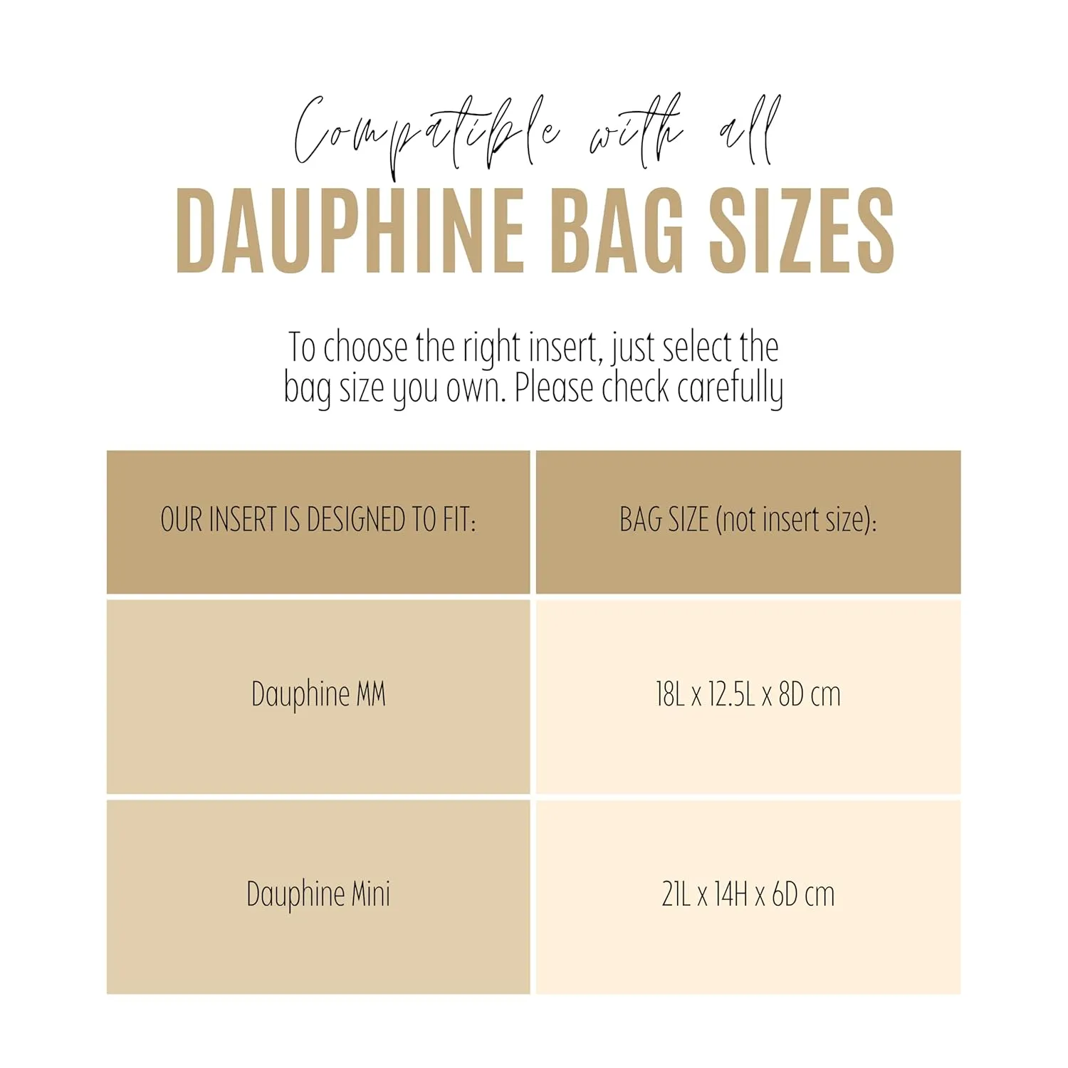 Premium Purse Organizer for Dauphine MM Bag Insert, fits Lv Dauphine Bag Organizer, Handmade 1.2mm Premium Felt Insert, Snug Sturdy Fit with Gold Zipper (For Dauphine Mini, Geyser Blue)