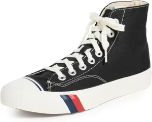 PRO-Keds Men's Royal Hi Lace Up Fashion Sneaker, Black Canvas, 5.5