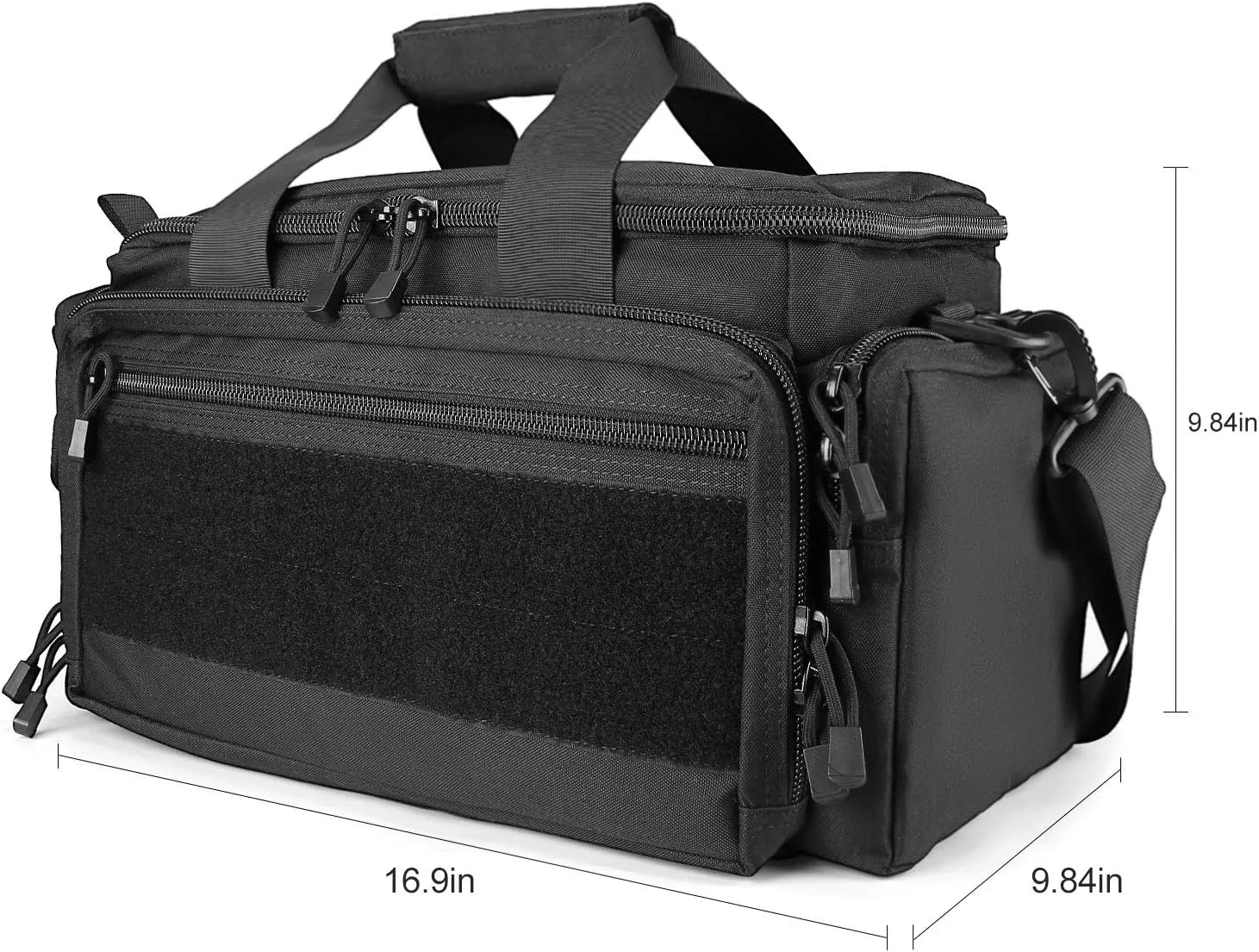 ProCase Tactical Gun Range Bag Pistol Shooting Duffle Bag, Deluxe Padded Shooting Range Bag Large Handguns Magazine Ammo Gear Accessories Pouch for Hunting Shooting Range Sport