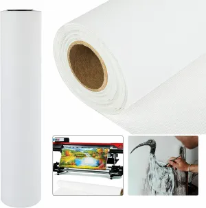 Professional Matte Canvas Roll Long Unstretched Canvas Roll Wide Format inkjet printer, Perfect for Fine Art, Photography, rchival Quality Prints, Epson Canon HP (290GSM Polyester 24"x60ft)