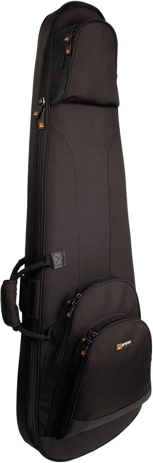 Protec Contego PRO PAC Bass Guitar Case with Tuck-Away Backpack Straps (CTG233),Black