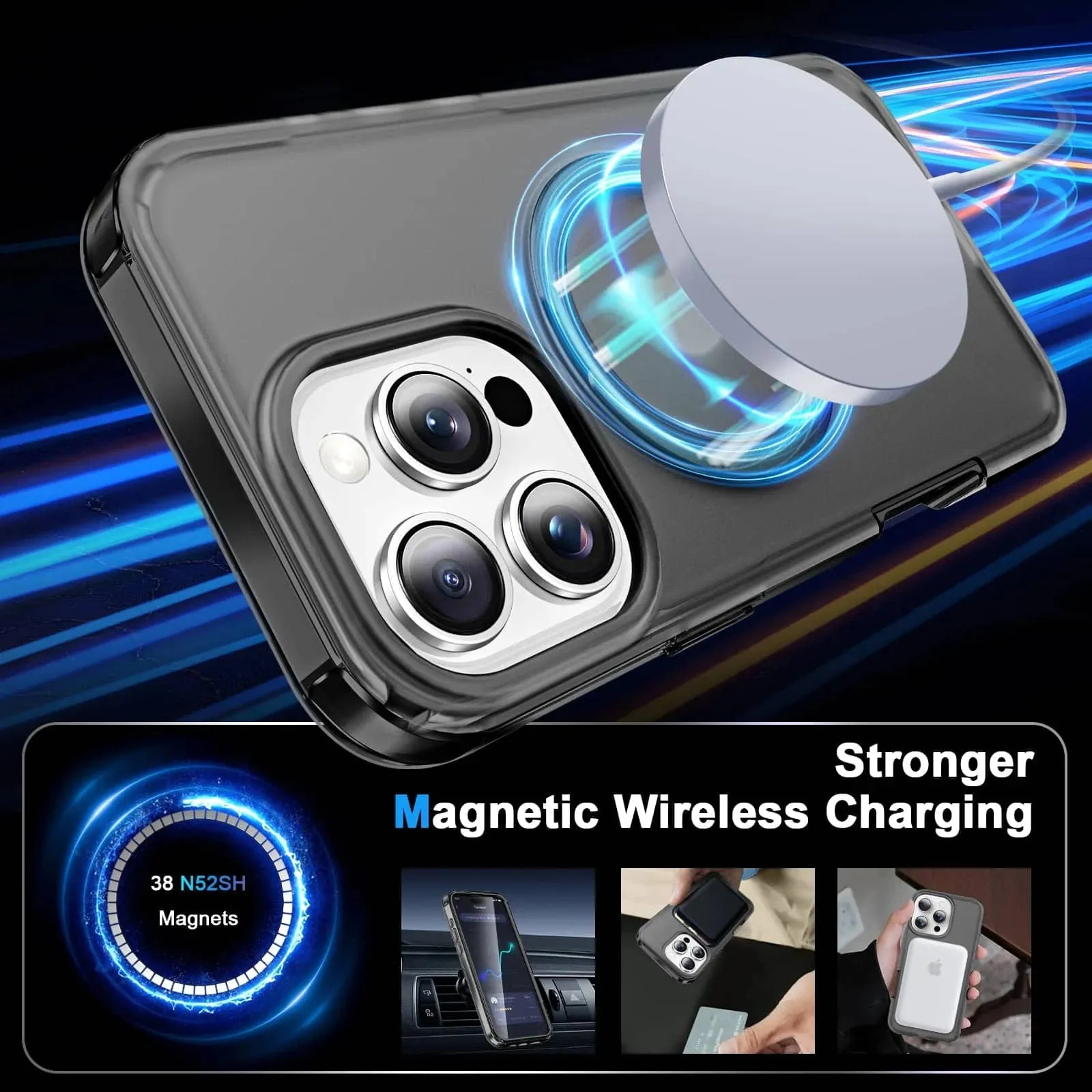 Protective Matte Phone Case With Kickstand
