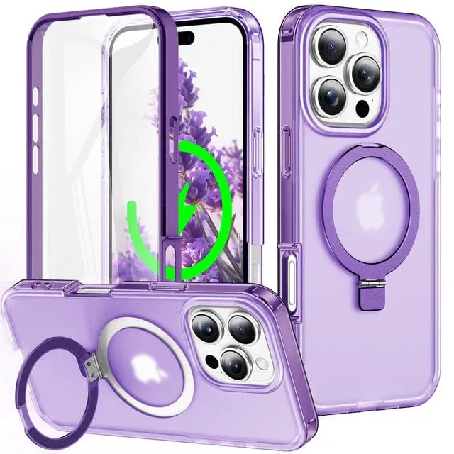 Protective Matte Phone Case With Kickstand