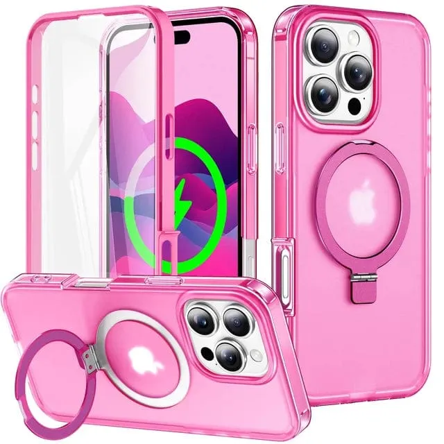 Protective Matte Phone Case With Kickstand
