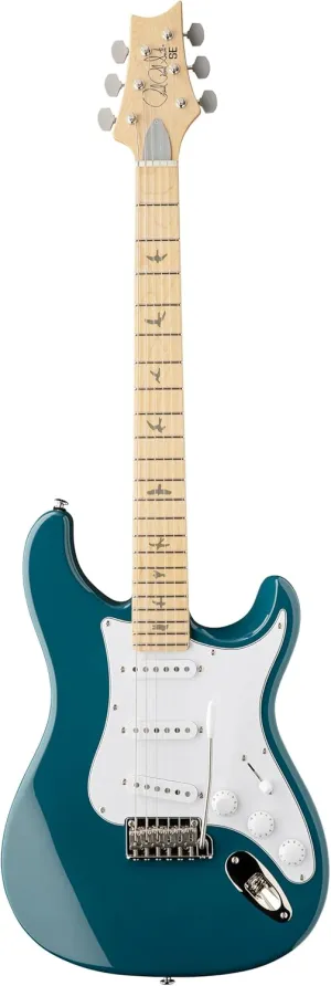PRS Guitars 6 String SE Silver Sky Electric Guitar, Nylon Blue with Gig Bag, Right, (112108::6J:)