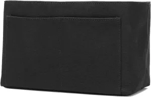 Purse Organizer Insert Bag in Bag Felt Fabric Handbag Organizer 4 Sizes for Speedy Neverfull (Black,Small)