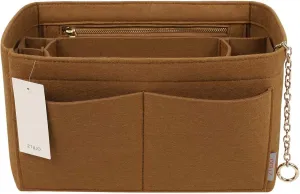 Purse Organizer Insert, Felt Purse Organizer with Zipper and Sewn Bottom Insert, Fit Speedy Neverfull Graceful,6 Sizes