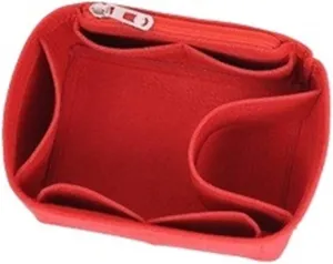 Purse Organizer Insert Felt Women's Cosmetic Bag Organizer Insert With Zipper Bag Tote Shaper(Color-01,18)