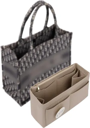 Purse Organizer Insert For Handbags,Bag Organizer Insert, Compatible with Alam BB and PM,Ella Tote,Telfar Medium, Book Tote M (Beige, XX-Large)