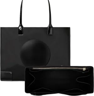 Purse Organizer Insert For Handbags,Bag Organizer Insert, Compatible with Alam BB and PM,Ella Tote,Telfar Medium, Book Tote M (Black, Large)