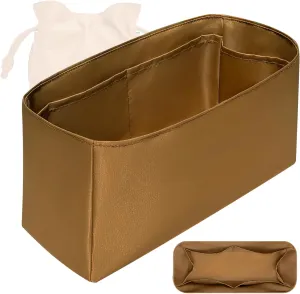 Purse Organizer Insert, Nylon Inner Liner for Loewe Flamenco Bag, Durable Storage, Multiple Pouch Cosmetics Zipper Bag Insert, Handbag Organizer (style-03, Mini)