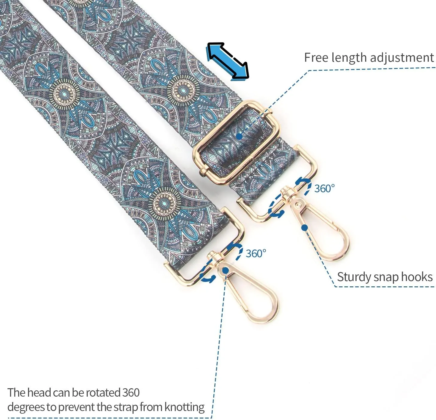 Purse Strap,Replacement Crossbody Shoulder Strap for Handbag…