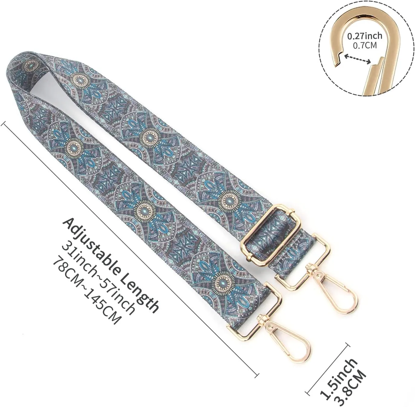 Purse Strap,Replacement Crossbody Shoulder Strap for Handbag…