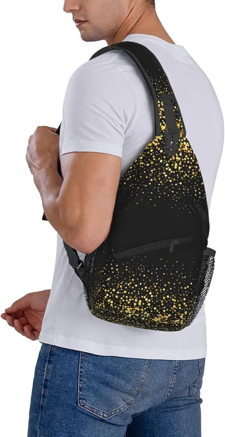 Rainbow Camouflage Sling Bag Adjustable Crossbody Bag Casual Chest Bags Travel Shoulder Backpack For Women Men