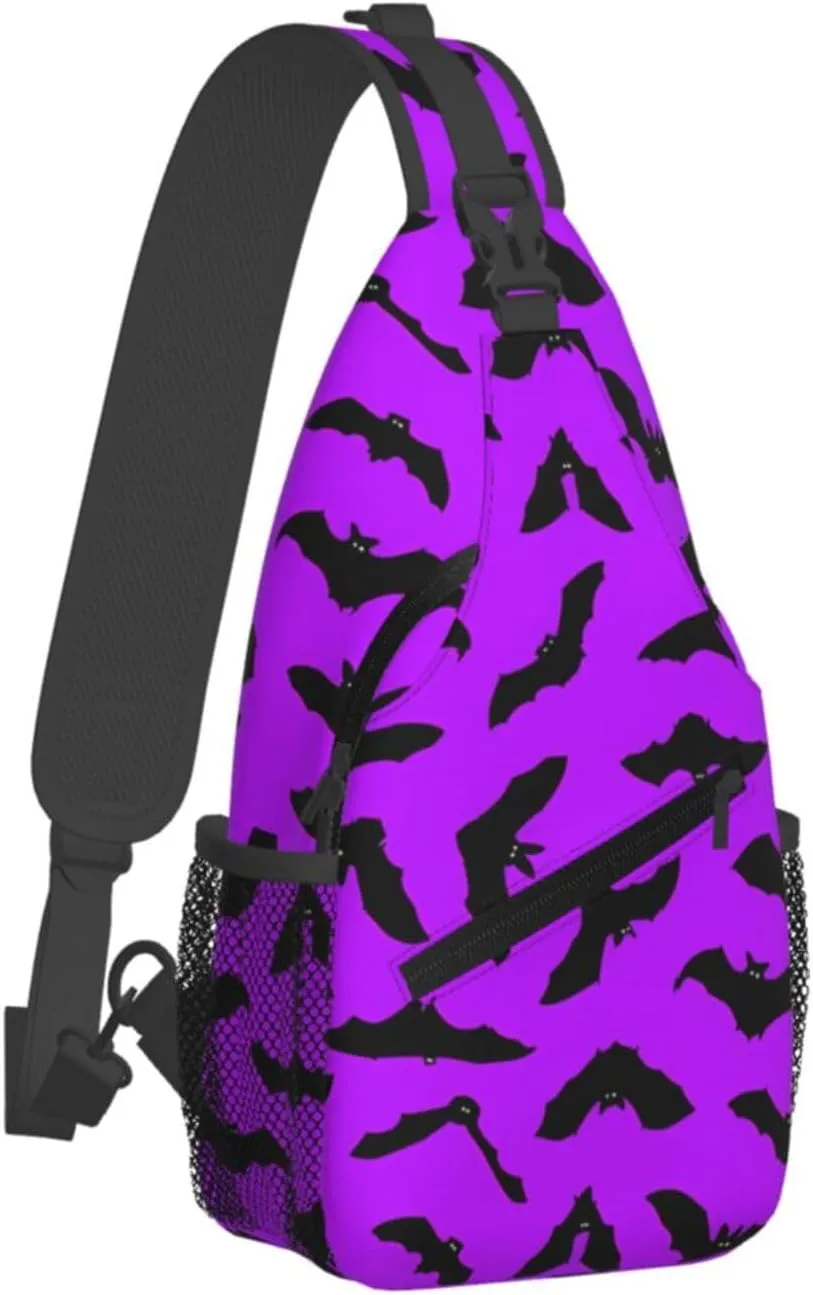 Rainbow Camouflage Sling Bag Adjustable Crossbody Bag Casual Chest Bags Travel Shoulder Backpack For Women Men