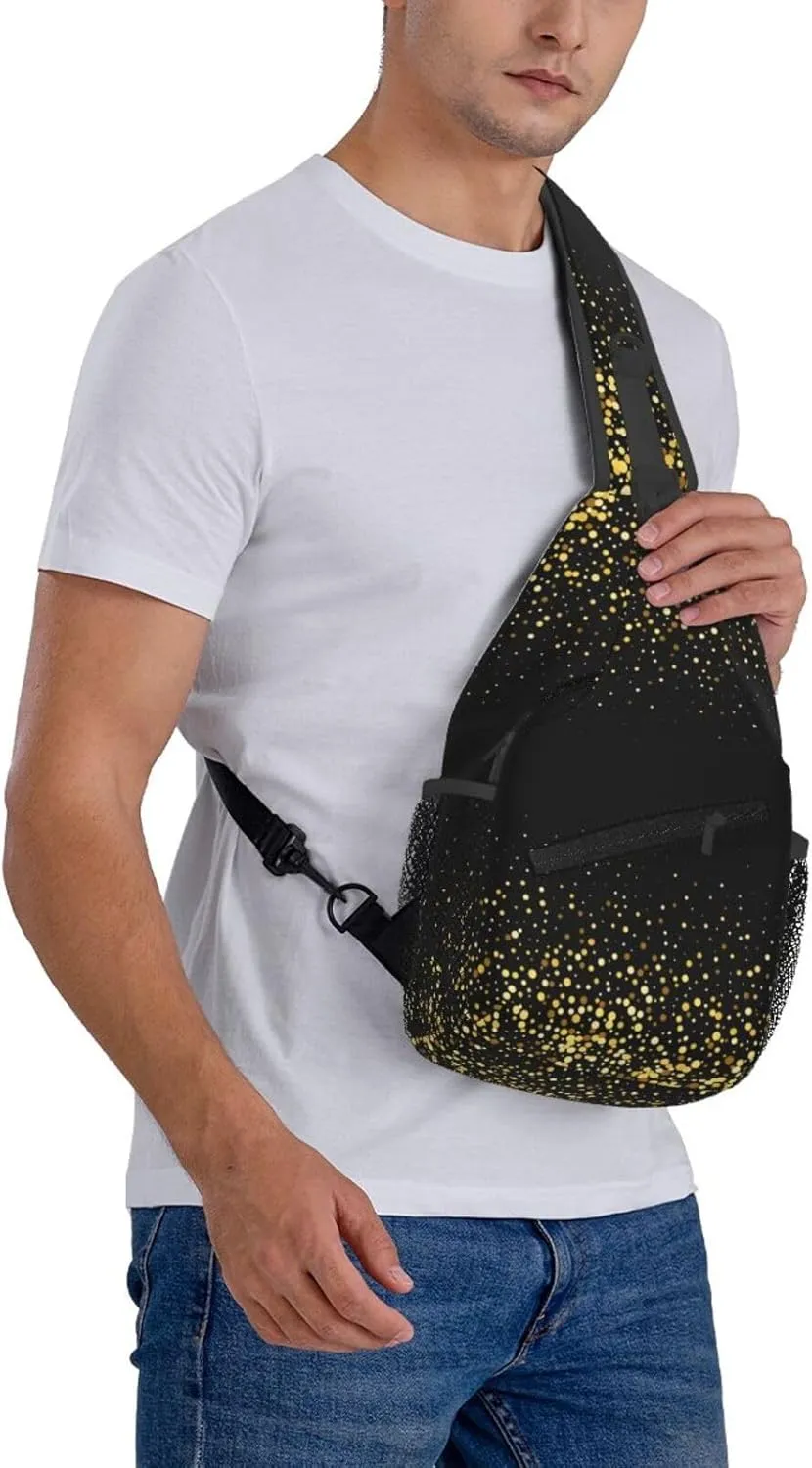 Rainbow Camouflage Sling Bag Adjustable Crossbody Bag Casual Chest Bags Travel Shoulder Backpack For Women Men