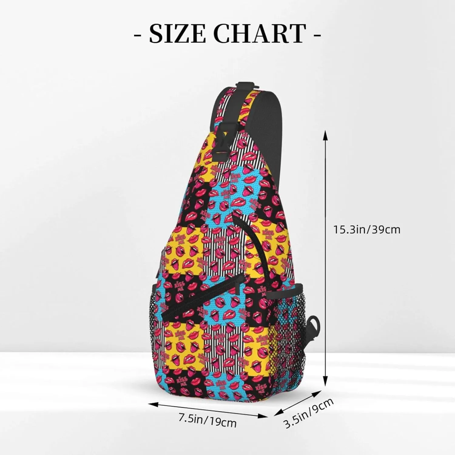 Rainbow Camouflage Sling Bag Adjustable Crossbody Bag Casual Chest Bags Travel Shoulder Backpack For Women Men
