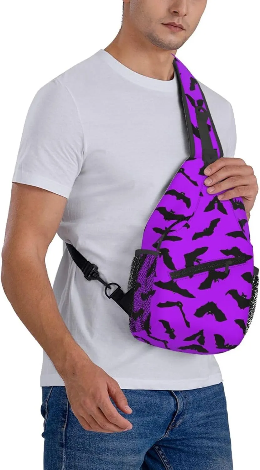 Rainbow Camouflage Sling Bag Adjustable Crossbody Bag Casual Chest Bags Travel Shoulder Backpack For Women Men