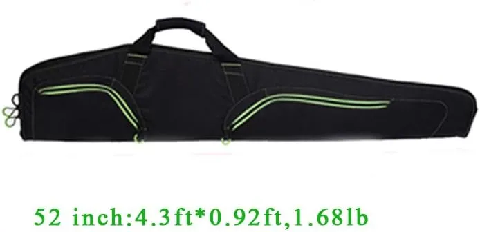 Raprance 40/44/48/52inch Soft Scoped Rifle Shotgun Carrying Case Long Gun Bag with Lockable Zippers