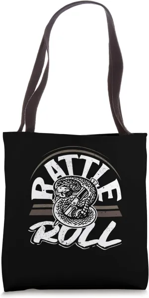 Rattlesnake Hunter Rattle & Roll Funny Crotalus Snake Tote Bag