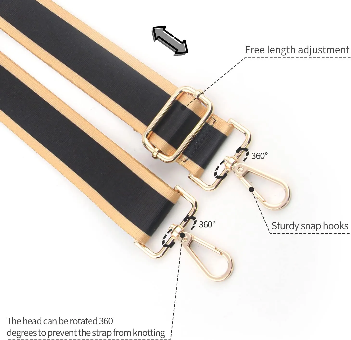 Replacement Purse Strap,Wide Adjustable Crossbody Straps for Handbags