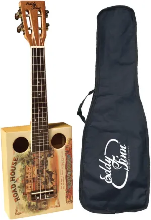 Roadhouse Cigar Box Ukulele with Gig Bag