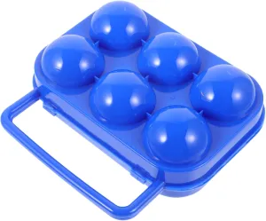 Rolling Egg Storage Case Handle Plastic Egg Carrier for Kitchen Camping and