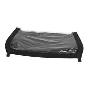 Rolling Under Bed Storage Box for Shoes Clothes with Wheels Lid Large Capacity Bed Organizer Fabric Easy Assembly