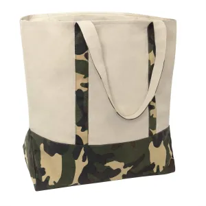 Rothco Large Camo Canvas Tote Bag – Lightweight Reusable Camouflage Grocery Bag