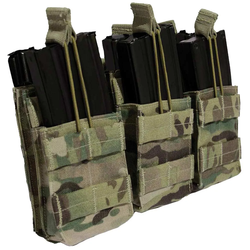 Rothco Multicam MOLLE Open Top 6 Rifle Mag Pouch