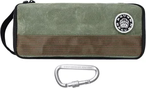 Rough Enough Small Tool Bag Case Portable Box EDC Pouch Organizer with Handle, 12 Inch, Heavy Duty Canvas, Padded Lining, Tech Tactical Gear, Green