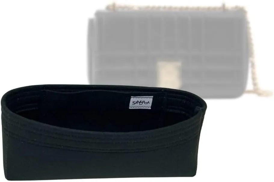 SAMORGA (11-15/ Bur-Lola-S Bag Organizer for Bur Small Lola Bag Organizer Insert Innerbag (2mm Black)