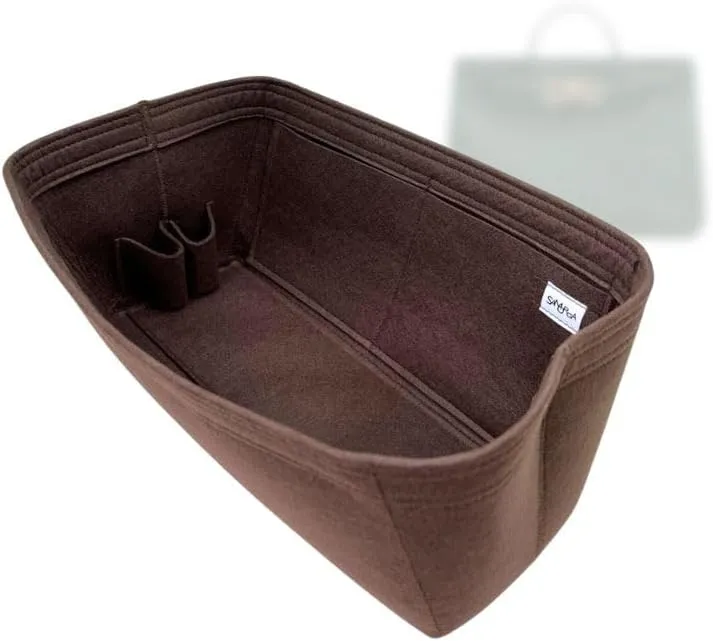 SAMORGA (12-67/ BV-Andiamo-M-DS) Bag Organizer for BV Andiamo Medium (2mm Dark Brown)