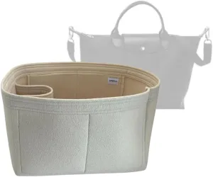 SAMORGA (17-5/ Long-M1 Bag Organizer for Le Pliage Top Handle Bag Medium Bag Organizer Insert Innerbag